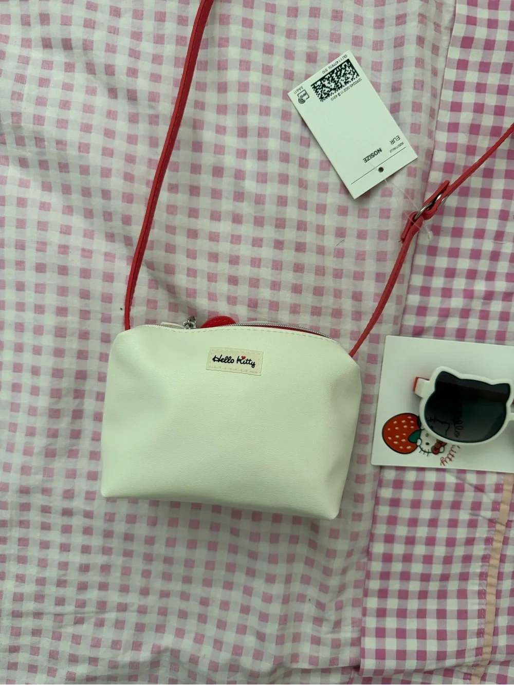 H&M White & Red Hello Kitty Kids Crossbody Bag